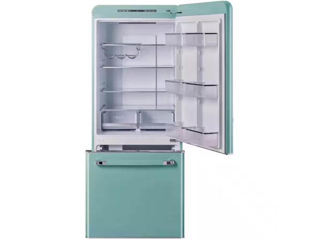 Unique Appliances - Classic Retro 30 in 17.7 cu. ft. Frost Free Retro Bottom Freezer Refrigerator - Ocean Mist Turquoise - image 4