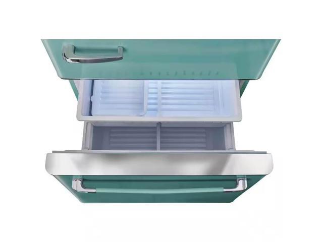 Unique Appliances - Classic Retro 30 in 17.7 cu. ft. Frost Free Retro Bottom Freezer Refrigerator - Ocean Mist Turquoise - image 5