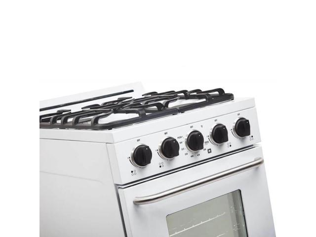 UNIQUE UGP20GOF1W 2.4 Cu. Ft. White Freestanding Propane Off-Grid Gas Range