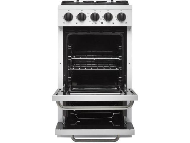 UNIQUE UGP20GOF1W 2.4 Cu. Ft. White Freestanding Propane Off-Grid Gas Range