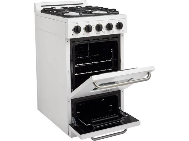 UNIQUE UGP20GOF1W 2.4 Cu. Ft. White Freestanding Propane Off-Grid Gas Range