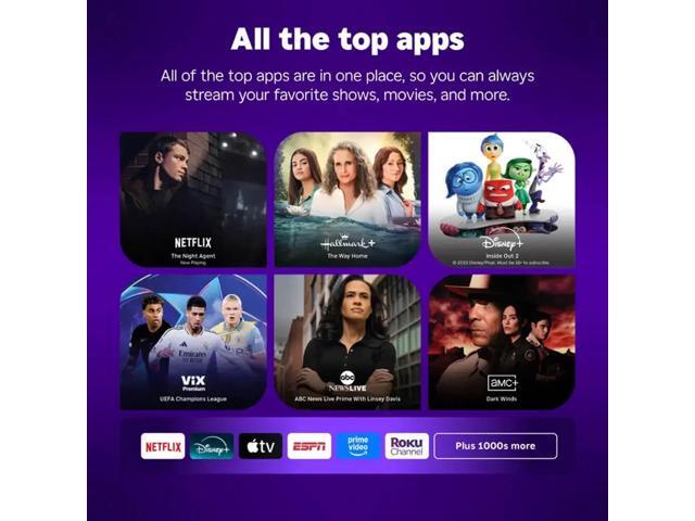 Roku - 65" Class Plus Series 4K QLED Mini-LED Smart RokuTV (2025) - image 3