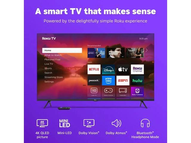 Roku - 65" Class Plus Series 4K QLED Mini-LED Smart RokuTV (2025) - image 4