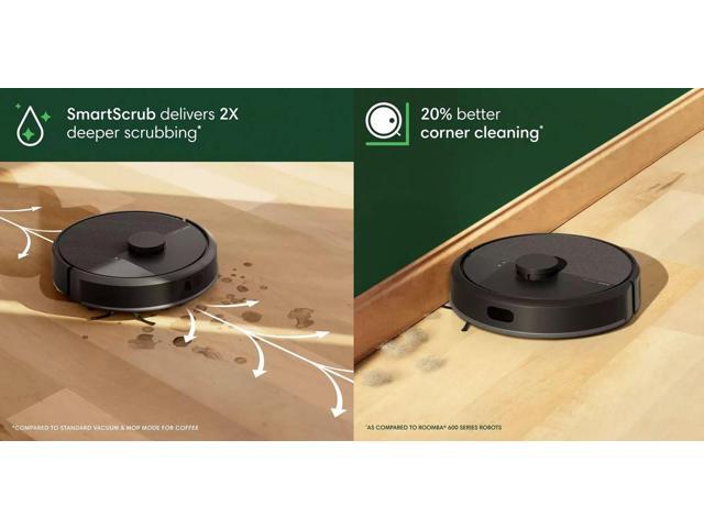 iRobot - Roomba 105 Combo Vacuum & Mop - Easy-to-Use, Intense Power-Lifting Suction, LiDAR, Avoids Mopping Carpets, Self-Charging - Black - image 6