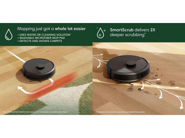 iRobot - Roomba 105 Combo Vacuum & Mop + AutoEmpty Dock - Self-Empties 75 Days, Intense Power-Lifting Suction, LiDAR Navigation - Black - image 5