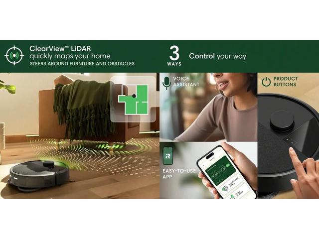 iRobot - Roomba 405 (G185) Combo Vacuum & Mop + AutoWash Dock - Dual Spinning Mop Pads, Self Empties, Intense Suction, Pad Lift - Black - image 7