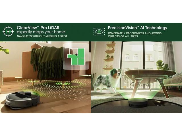 iRobot - Roomba 505 Combo Vacuum & Mop + AutoWash Dock - Extending Spinning Mop Pads, Self-Empties, Pad Wash & Heated Dry, LiDAR - Black - image 7