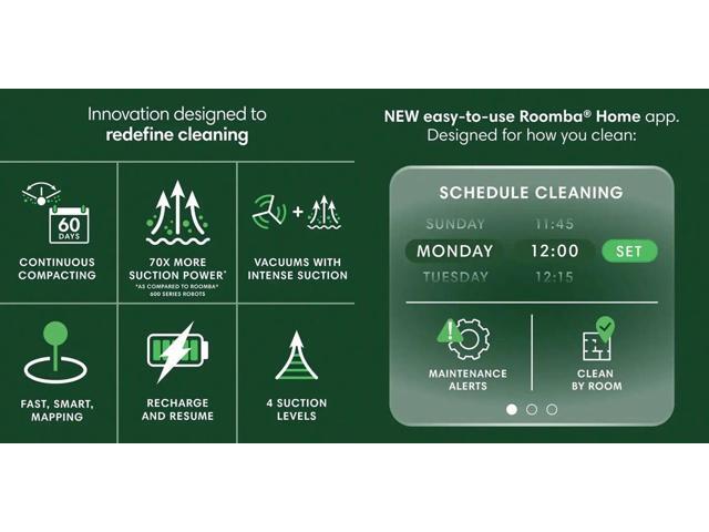 iRobot - Roomba 205 DustCompactor Vacuum - Compacts Dirt Inside, No Emptying for 60 Days, Bagless, Intense Suction - Black - image 8