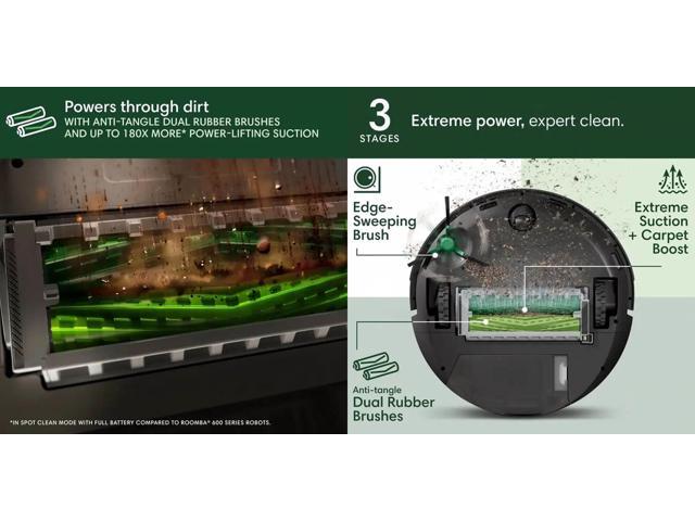 iRobot - Roomba 705 Vacuum + AutoEmpty Dock - Extreme Power-Lifting Suction, Anti-Tangle Dual Rubber Brushes, Self Empties, LiDAR - Black - image 4