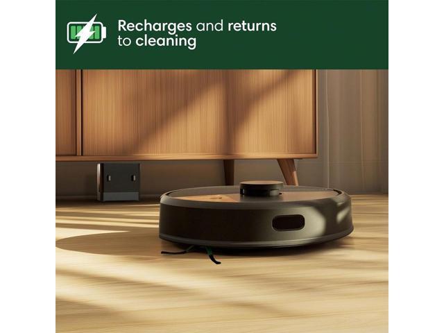 iRobot - Roomba 105 Vacuum + AutoEmpty Dock - Self-Empties 75 Days, Easy-to-Use, Intense Power-Lifting Suction, LiDAR Navigation - Black - image 6