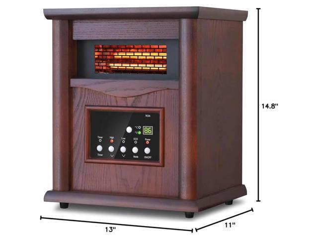 Trustech GD9315BCWW3J Small Room Infrared Electric Space Heater - Cherry