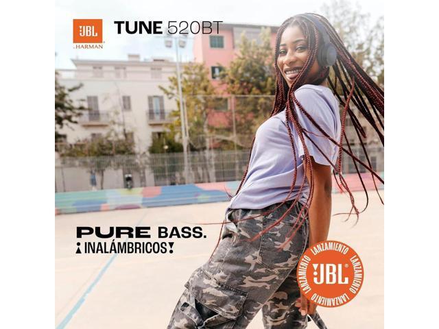 JBL T520BTWHKIT1 Tune 520BT Wireless On-Ear Headphones, Up to 57H Battery Life and Speed Charge, Lightweight, Comforta