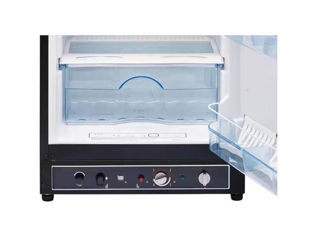 UNIQUE UGP8CSMB 8 Cu. Ft. Black Propane Top Freezer Refrigerator