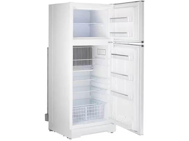 UNIQUE UGP14CCRSMW 14 Cu. Ft. Classic Retro Marshmallow White Propane Top Freezer Refrigerator