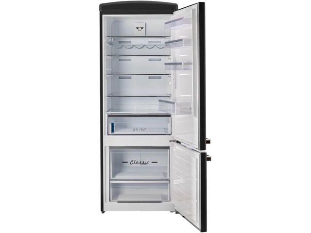 Unique Appliances - Classic Retro 16.7 cu.ft Bottom Freezer Counter Depth Refrigerator - Matte Black - image 4