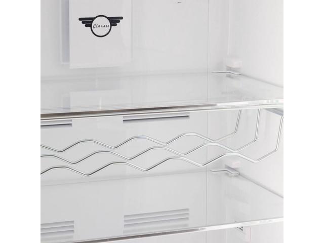 UNIQUE UNQ310LMBAC 11 Cu. Ft. Matte Black Classic Retro Top Freezer Refrigerator
