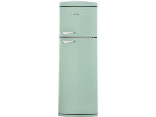 UNIQUE UNQ310LLGAC 11 Cu. Ft. Summer Mint Green Classic Retro Top Freezer Refrigerator