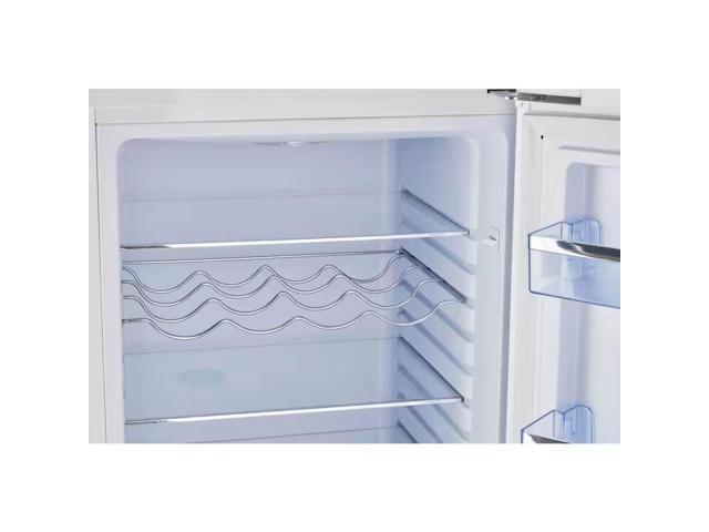 UNIQUE UGP215LWAC 7 Cu. Ft. Marshmallow White Classic Retro Counter-Depth Bottom Freezer Refrigerator
