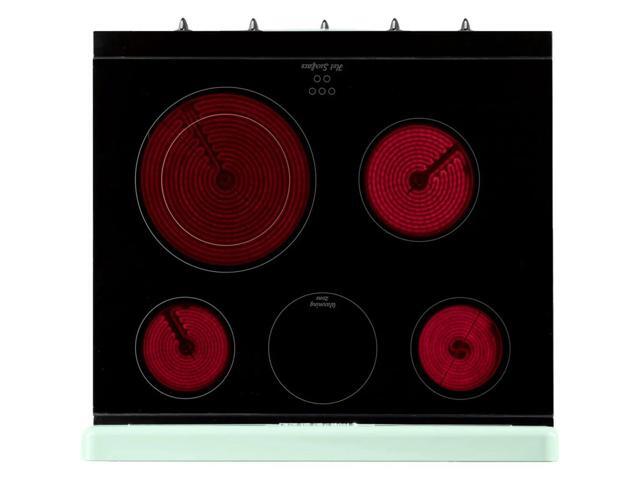 Unique Appliances - Classic Retro 3.9 Cu. Ft. Freestanding Electic Convection Range with Glass Top and Storage Drawer - Summer Mint Green - image 4