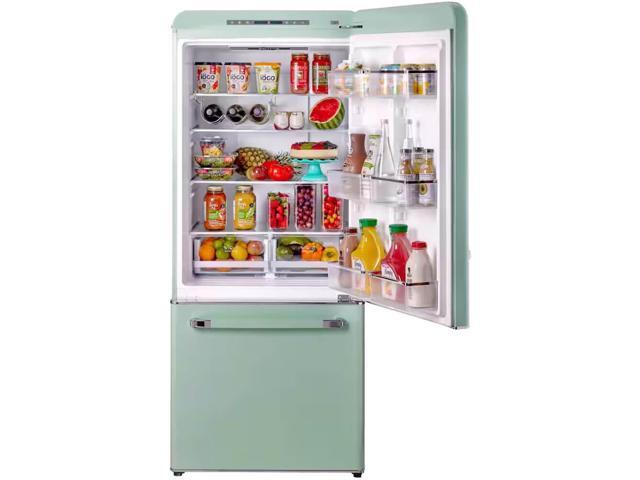 Unique Appliances - Classic Retro 30 in 17.7 cu. ft. Frost Free Retro Bottom Freezer Refrigerator - Summer Mint Green - image 3