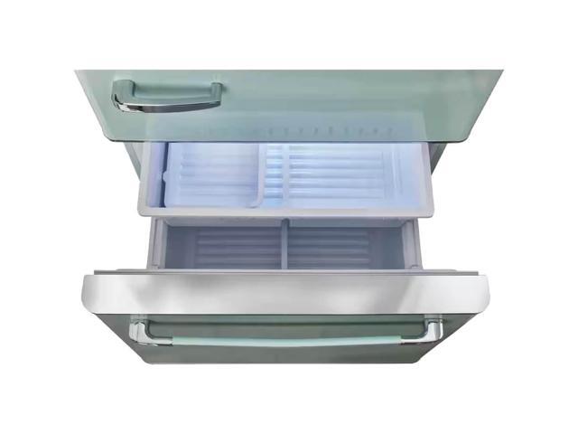 Unique Appliances - Classic Retro 30 in 17.7 cu. ft. Frost Free Retro Bottom Freezer Refrigerator - Summer Mint Green - image 5