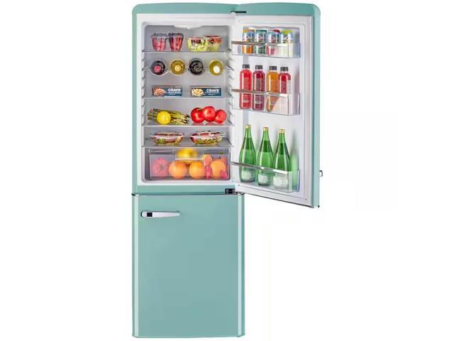 UNIQUE UGP215LTAC 7 Cu. Ft. Ocean Mist Turquoise Classic Retro Counter-Depth Bottom Freezer Refrigerator