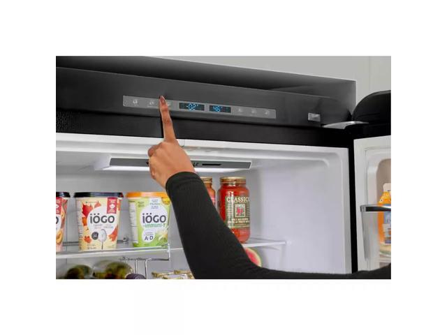 Unique Appliances - Classic Retro 30 in 17.7 cu. ft. Frost Free Retro Bottom Freezer Refrigerator - Midnight Black - image 6