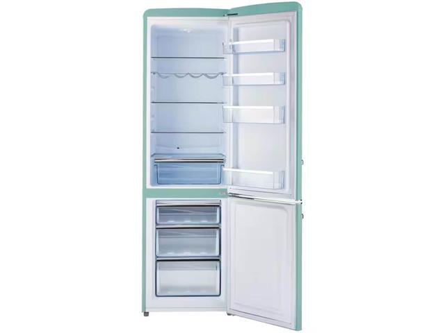 UNIQUE UGP275LTAC 8.7 Cu. Ft. Ocean Mist Turquoise Classic Retro Counter-Depth Bottom Freezer Refrigerator