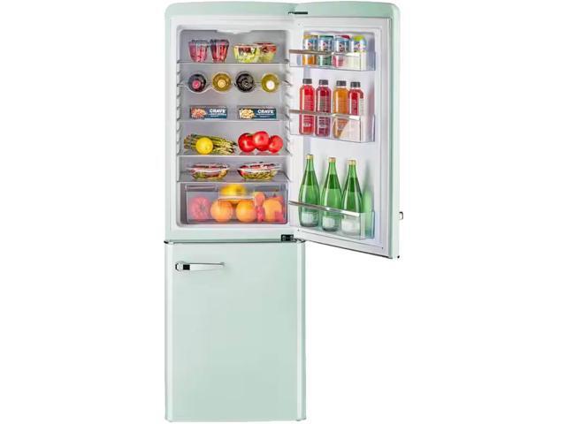 UNIQUE UGP215LLGAC 7 Cu. Ft. Summer Mint Green Classic Retro Counter-Depth Bottom Freezer Refrigerator