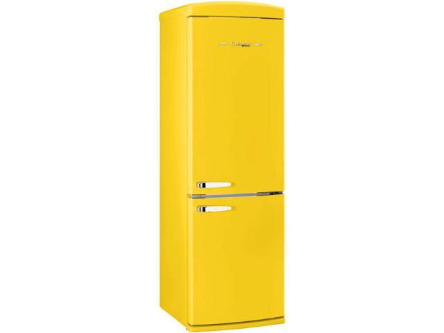 Unique Appliances - Classic Retro 23.8 in 11.7 cu. ft. Frost Free Retro Bottom Freezer Refrigerator ENERGY STAR - Canary Yellow - image 3