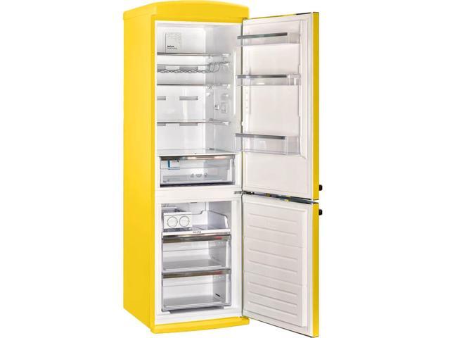 Unique Appliances - Classic Retro 23.8 in 11.7 cu. ft. Frost Free Retro Bottom Freezer Refrigerator ENERGY STAR - Canary Yellow - image 4
