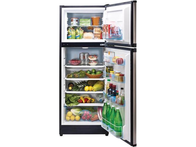 UNIQUE UGP290LSS 10.3 Cu. Ft. Stainless Solar DC Off-Grid Counter-Depth Top Freezer Refrigerator