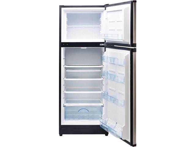 UNIQUE UGP290LSS 10.3 Cu. Ft. Stainless Solar DC Off-Grid Counter-Depth Top Freezer Refrigerator