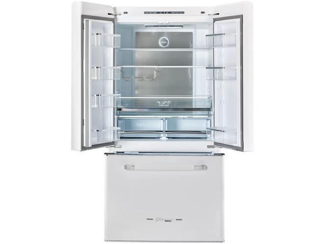 Unique Appliances - Classic Retro 36-inch 21 cu.ft. Counter Depth French Door Refrigerator - Marshmallow White - image 3