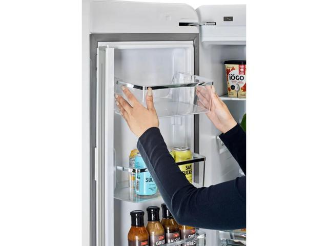 Unique Appliances - Classic Retro 36-inch 21 cu.ft. Counter Depth French Door Refrigerator - Marshmallow White - image 8