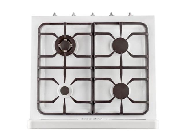 UNIQUE UGP30CROF2W 3.9 Cu. Ft. Classic Retro Marshmallow White Freestanding Propane Range