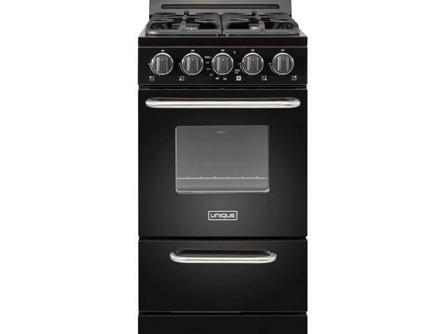 UNIQUE UGP20GOF1B 2.4 Cu. Ft. Black Freestanding Propane Off-Grid Gas Range