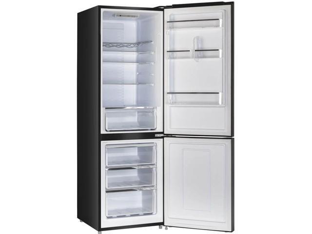 UNIQUE UGP325LB 11.7 Cu. Ft. Black Solar DC Off-Grid Bottom Freezer Refrigerator