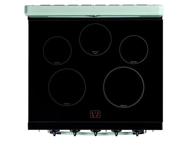 Unique Appliances - Classic Retro 3.9 Cu. Ft. Freestanding Induction Range with Air Fry - Summer Mint Green - image 5