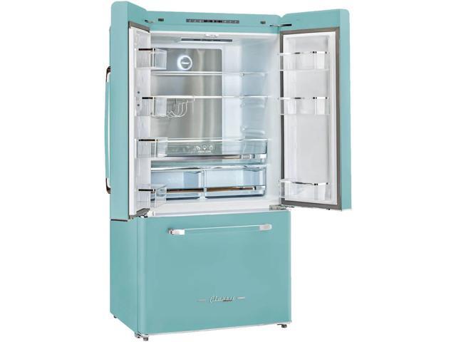 Unique Appliances - Classic Retro 36-inch 21 cu.ft. Counter Depth French Door Refrigerator - Ocean Mist Turquoise - image 3