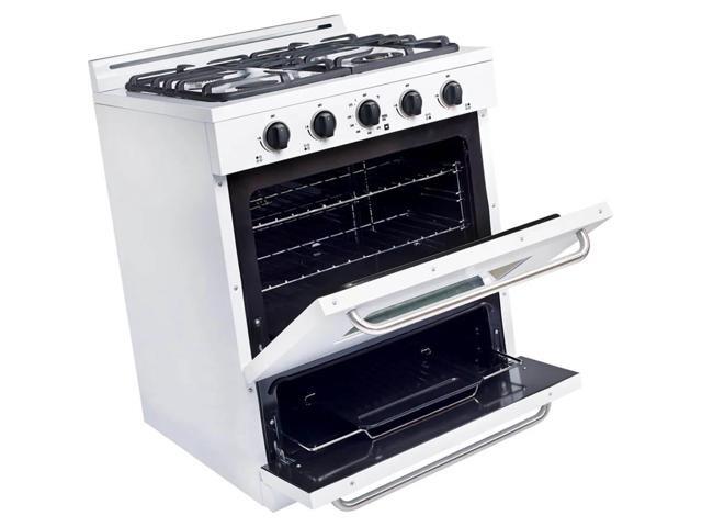 UNIQUE UGP30GOF1W 3.9 Cu. Ft. White Freestanding Propane Range