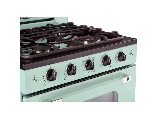 Unique Appliances - Classic Retro 3.9 Cu. Ft. Freestanding Gas Convection Range - Summer Mint Green - image 5