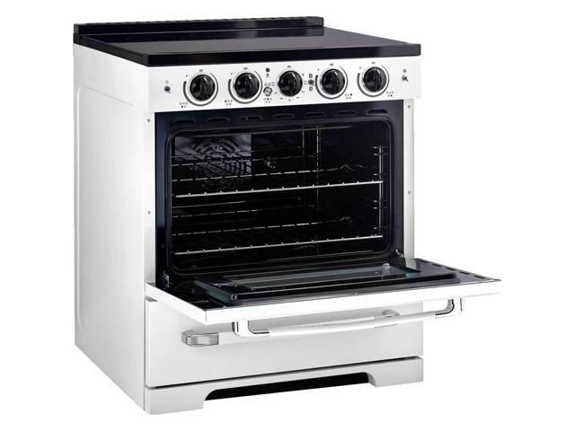 Unique Appliances - Classic Retro 3.9 Cu. Ft. Freestanding Induction Range with Air Fry - Marshmallow White - image 4