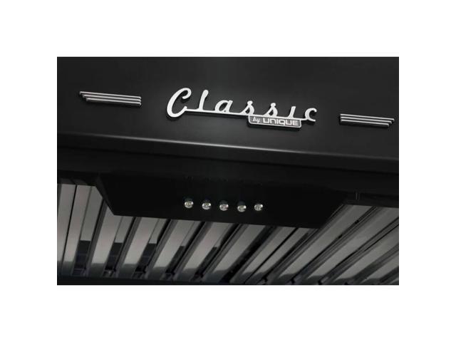 Unique Appliances - 24 inches - Externally Vented - Under cabinet Range Hood - Midnight Black - image 3