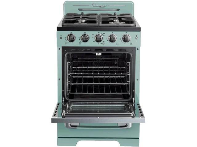 Unique Appliances - Classic Retro 2.9 Cu. Ft. Freestanding Gas Convection Range - Ocean Mist Turquoise - image 3