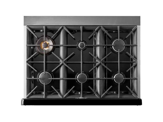 Unique Appliances - Classic Retro 5.2 Cu. Ft. Freestanding Gas Convection Range - Midnight Black - image 5