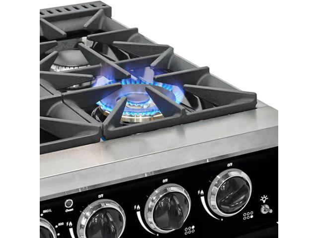 Unique Appliances - Classic Retro 5.2 Cu. Ft. Freestanding Gas Convection Range - Midnight Black - image 6