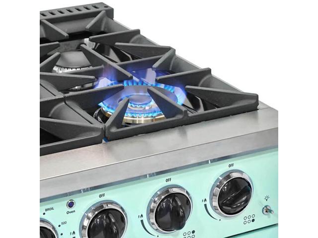Unique Appliances - Classic Retro 5.2 Cu. Ft. Freestanding Gas Convection Range - Summer Mint Green - image 7