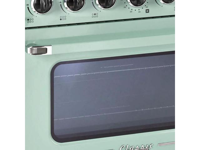 Unique Appliances - Classic Retro 5.2 Cu. Ft. Freestanding Gas Convection Range - Summer Mint Green - image 8
