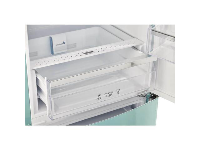 Unique Appliances - Classic Retro 23.8 in 11.7 cu. ft. Frost Free Retro Bottom Freezer Refrigerator ENERGY STAR - Ocean Mist Turquoise - image 6